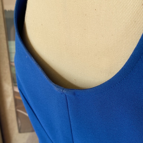 J Crew Royal Blue Scalloped- Hem Dress - Picture 5 of 7